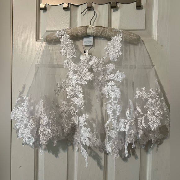Southern Living Jackets & Blazers - NWT Borrowed & Blue by Southern Living wedding cape/ shawl. Lace detail gorgeous